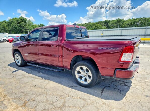 1C6SRFFTXMN695588 2021 RAM 1500 Burgundy Trasero izquierdo