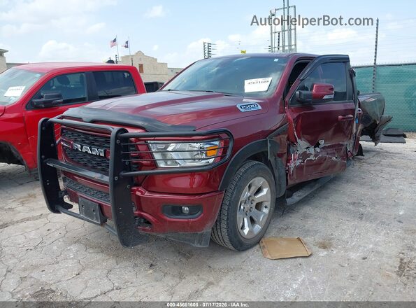 1C6SRFFTXNN478284 2022 RAM 1500 Бордовый Передняя левая четверть