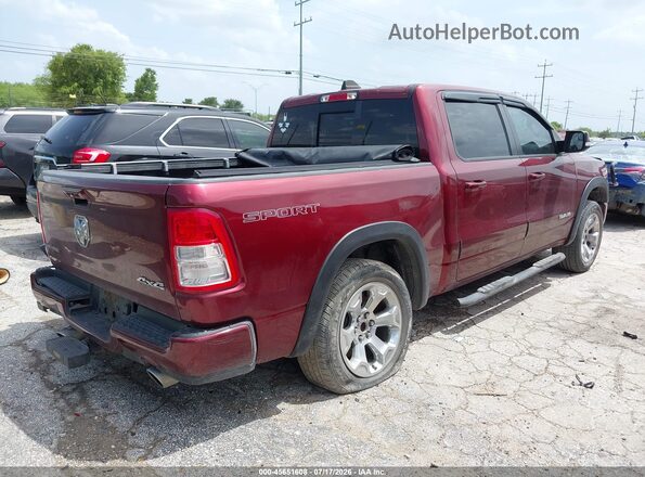 1C6SRFFTXNN478284 2022 RAM 1500 Бордовый Задняя правая четверть