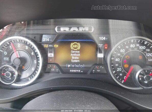 1C6SRFFTXNN478284 2022 RAM 1500 Бордовый Вид задних сидений