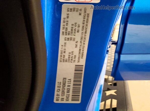1C6SRFGP4SN653738 2025 RAM 1500 Blue Engine compartment view