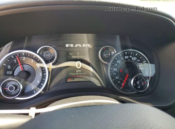 1C6SRFGT7RN116305 2024 RAM 1500 Белый Вид щитка приборов