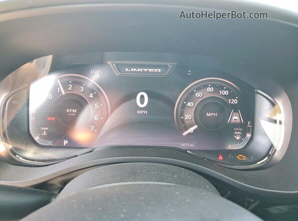 1C6SRFHP2SN582702 2025 RAM 1500 White Instrument cluster view