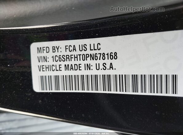 1C6SRFHT0PN678168 2023 RAM 1500 Black Engine compartment view