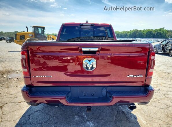 1C6SRFHT1MN800743 2021 RAM 1500 Burgundy Вид ззаду