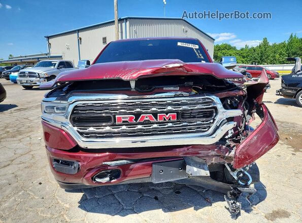 1C6SRFHT1MN800743 2021 RAM 1500 Burgundy Вид спереду