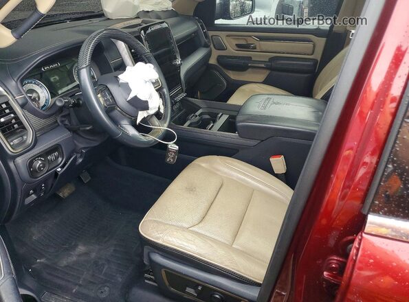 1C6SRFHT1MN800743 2021 RAM 1500 Burgundy Вид салону спереду