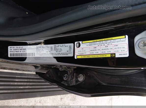 1C6SRFHT1NN319523 2022 RAM 1500 Black Вид підкапотного простору