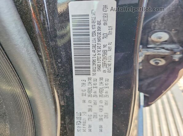 1C6SRFHT2KN750058 2019 RAM 1500 Black VIN კოდის სტიკერის ხედი