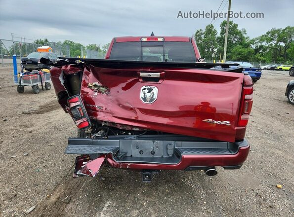 1C6SRFHT6KN516571 2019 RAM 1500 Бордовый Вид сзади
