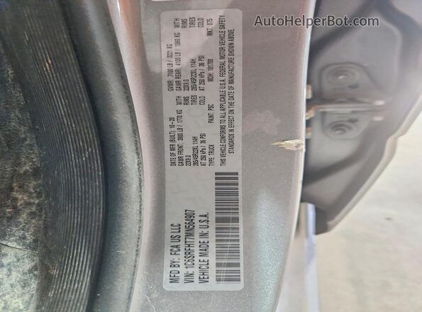 1C6SRFHT7MN564907 2021 RAM 1500 Silver Widok komory silnika