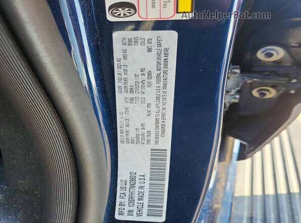 1C6SRFHT7NN286012 2022 RAM 1500 Blue Вид підкапотного простору