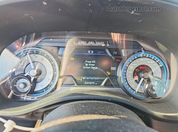 1C6SRFHT7NN286012 2022 RAM 1500 Blue Вид щитка приладів