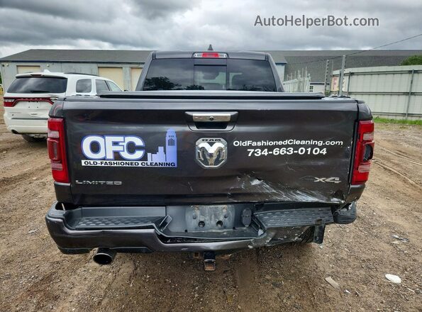 1C6SRFHT8KN595595 2019 RAM 1500 Gray Вид ззаду