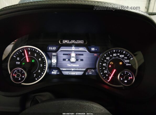 1C6SRFJP9TN369368 2026 RAM 1500 Blue Rear seats view