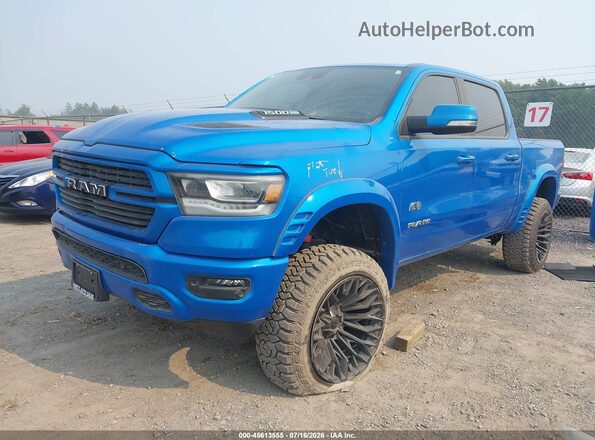 1C6SRFJT1NN456679 2022 RAM 1500 Синий Передняя левая четверть