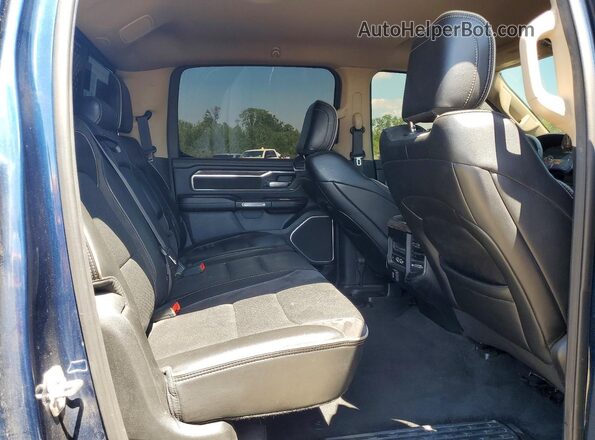 1C6SRFJT3KN588323 2019 RAM 1500 Blue Rear seats view