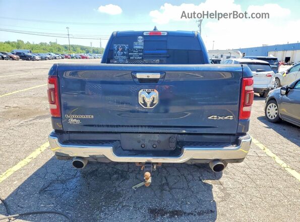 1C6SRFJT3KN588323 2019 RAM 1500 Blue Rear view