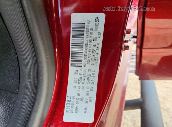 1C6SRFJT3LN299475 2020 RAM 1500 Burgundy Vista de la etiqueta del VIN
