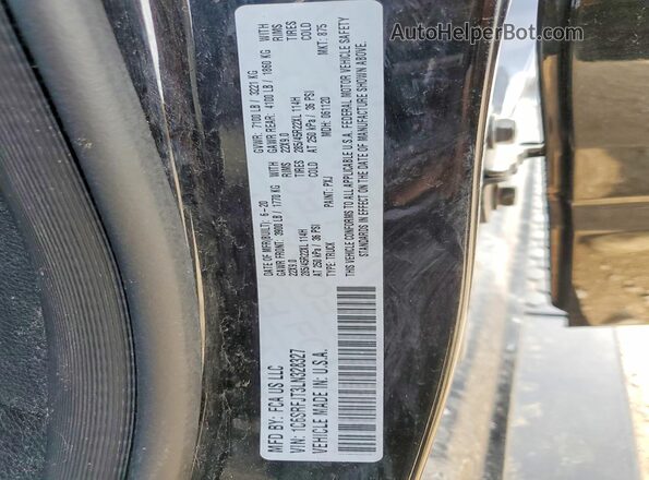 1C6SRFJT3LN328327 2020 RAM 1500 Black Engine compartment view