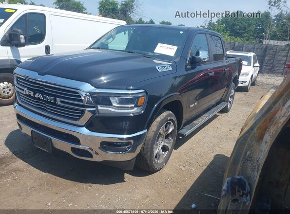 1C6SRFJT3MN553655 2021 RAM 1500 Черный Передняя левая четверть