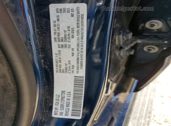 1C6SRFJT3PN577295 2023 RAM 1500 Blue Vista de la etiqueta del VIN