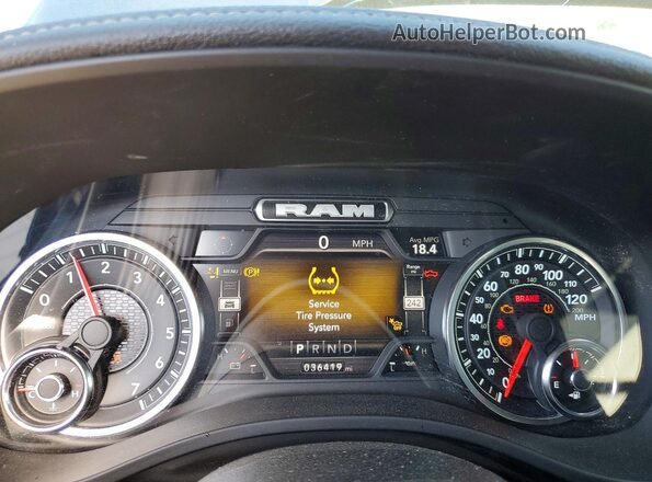 1C6SRFJT3PN577295 2023 RAM 1500 Blue Vista del cuadro de instrumentos
