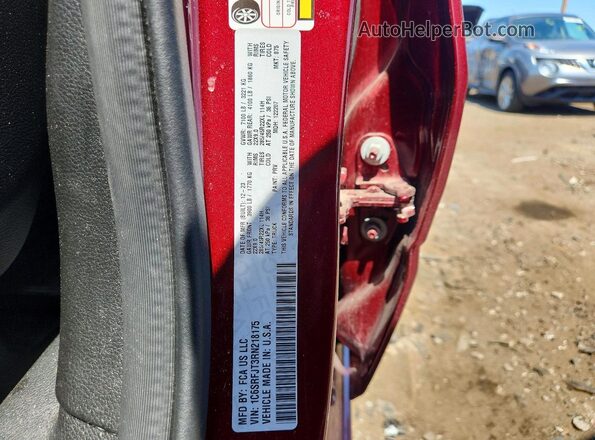 1C6SRFJT3RN218175 2024 RAM 1500 Burgundy ძრავის განყოფილების ხედი