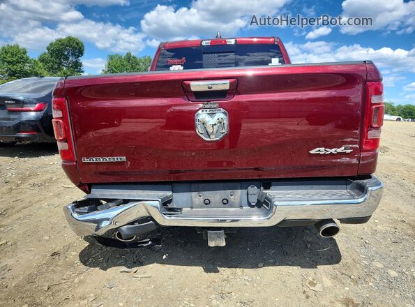 1C6SRFJT4MN635619 2021 RAM 1500 Burgundy Вид ззаду
