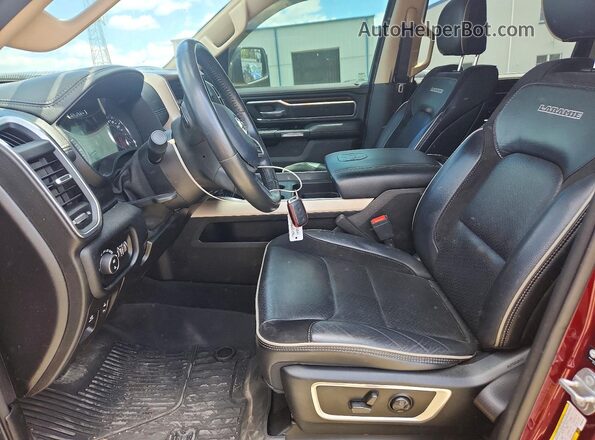1C6SRFJT4MN635619 2021 RAM 1500 Burgundy Вид салону спереду