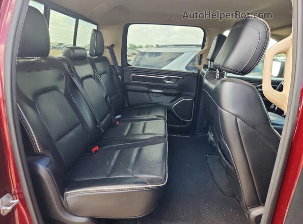 1C6SRFJT4MN778506 2021 RAM 1500 Burgundy Rear seats view