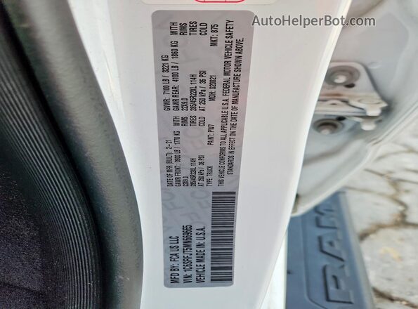 1C6SRFJT5MN669665 2021 RAM 1500 White Engine compartment view