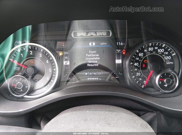 1C6SRFJT6LN178486 2020 RAM 1500 Blue Rear seats view