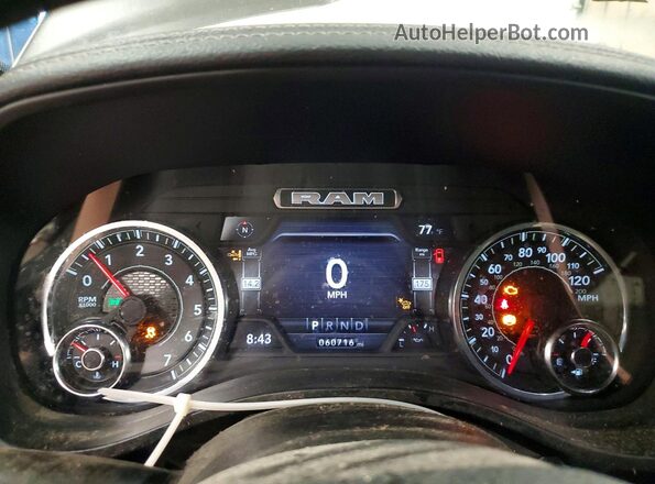 1C6SRFJT6RN103182 2024 RAM 1500 Gray Instrument cluster view