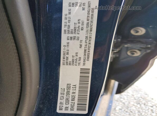 1C6SRFJT6RN159378 2024 RAM 1500 Blue Vista del compartimento del motor