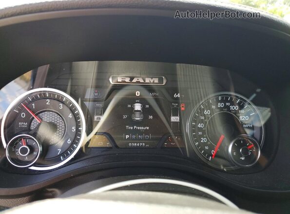 1C6SRFJT6RN159378 2024 RAM 1500 Blue Vista del cuadro de instrumentos