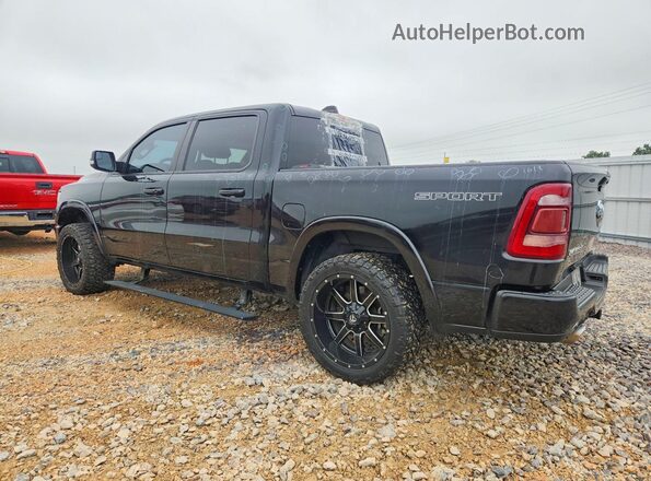 1C6SRFJT7KN925110 2019 RAM 1500 Black Rear left
