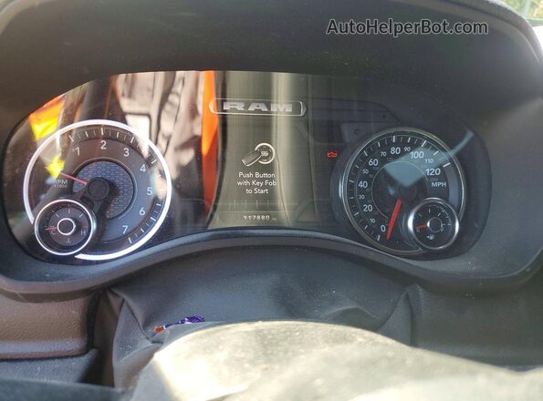 1C6SRFJT7PN618009 2023 RAM 1500 Charcoal ხელსაწყოთა პანელის ხედი