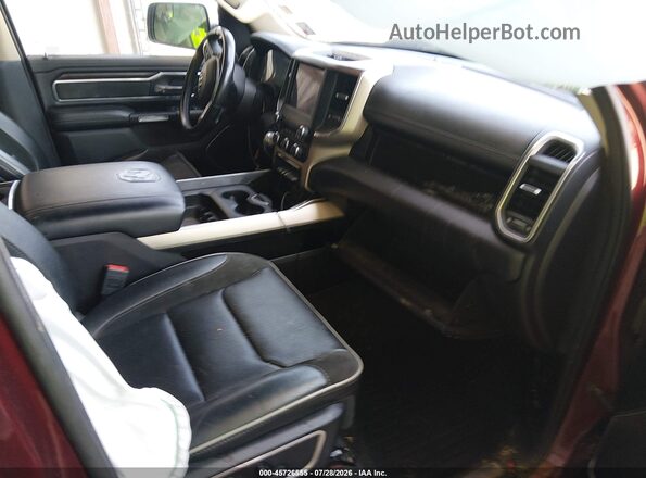 1C6SRFJT8MN793798 2021 RAM 1500 Бордовый Вид салона спереди