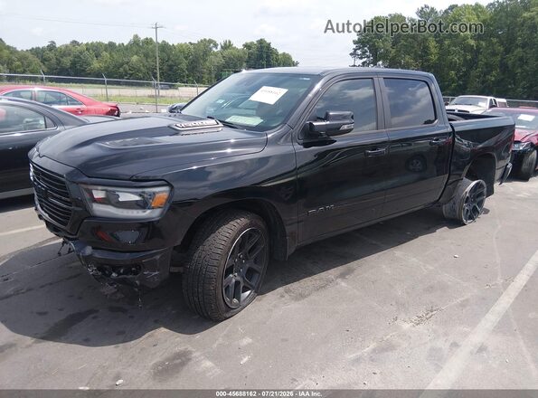1C6SRFJTXRN150859 2024 RAM 1500 Черный Передняя левая четверть
