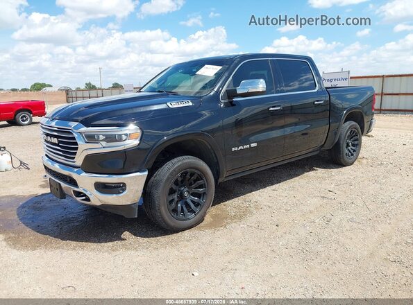 1C6SRFKT3LN415529 2020 RAM 1500 Black Առջևի ձախ երեք քառորդ տեսարան