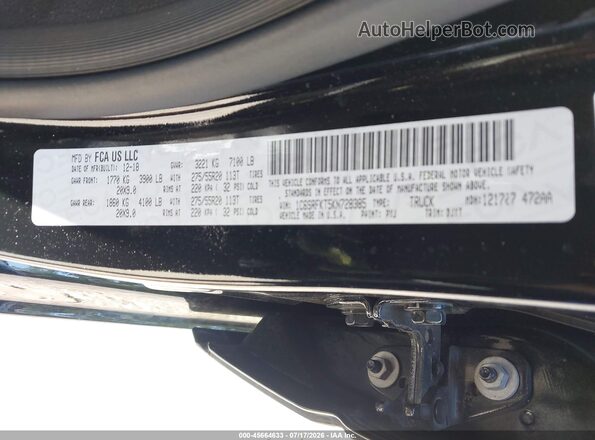 1C6SRFKT5KN728385 2019 RAM 1500 Black Widok komory silnika
