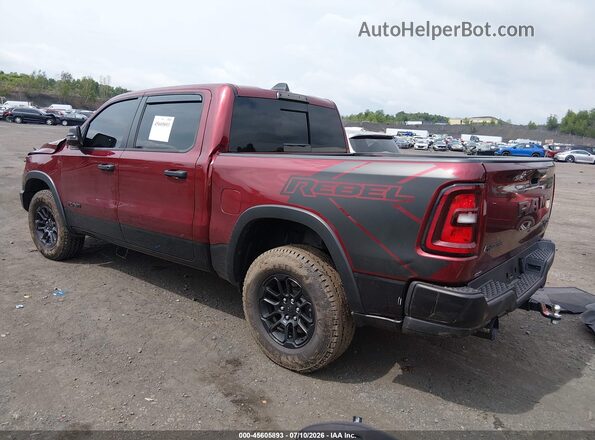1C6SRFLP4SN583146 2025 RAM 1500 Maroon Задня ліва чверть