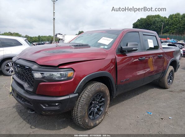 1C6SRFLP4SN583146 2025 RAM 1500 Maroon Передня ліва чверть