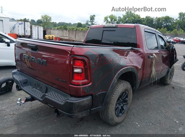 1C6SRFLP4SN583146 2025 RAM 1500 Maroon Задня права чверть