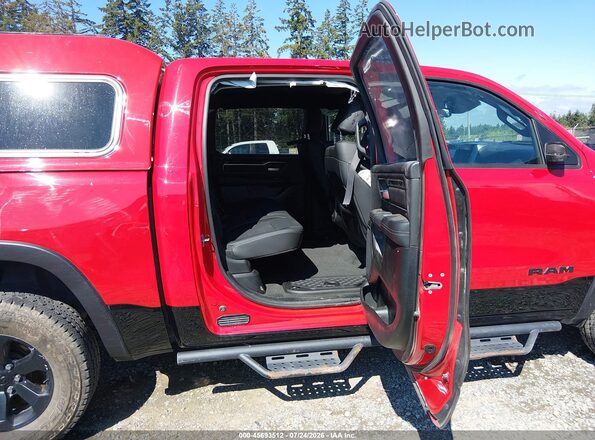 1C6SRFLT1MN763376 2021 RAM 1500 Red Vista de la etiqueta del VIN