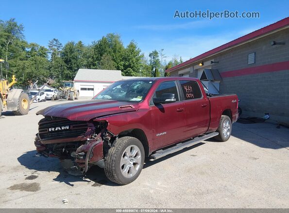 1C6SRFMT8KN897880 2019 RAM 1500 Red Передня ліва чверть
