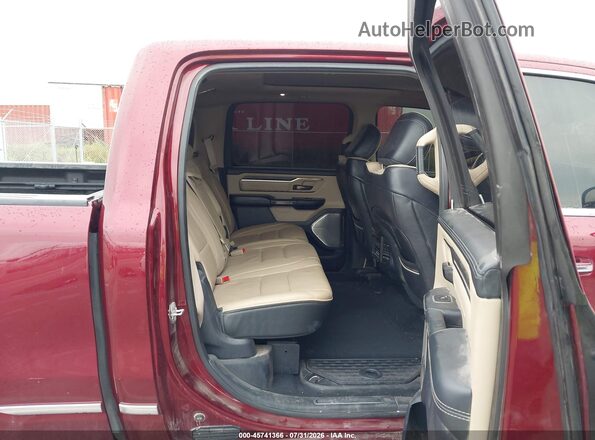 1C6SRFPTXKN672095 2019 RAM 1500 Maroon VIN sticker view
