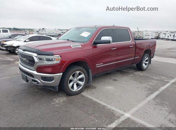 1C6SRFPTXKN672095 2019 RAM 1500 Maroon Front left