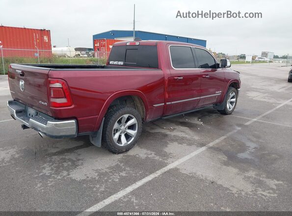 1C6SRFPTXKN672095 2019 RAM 1500 Maroon Rear right